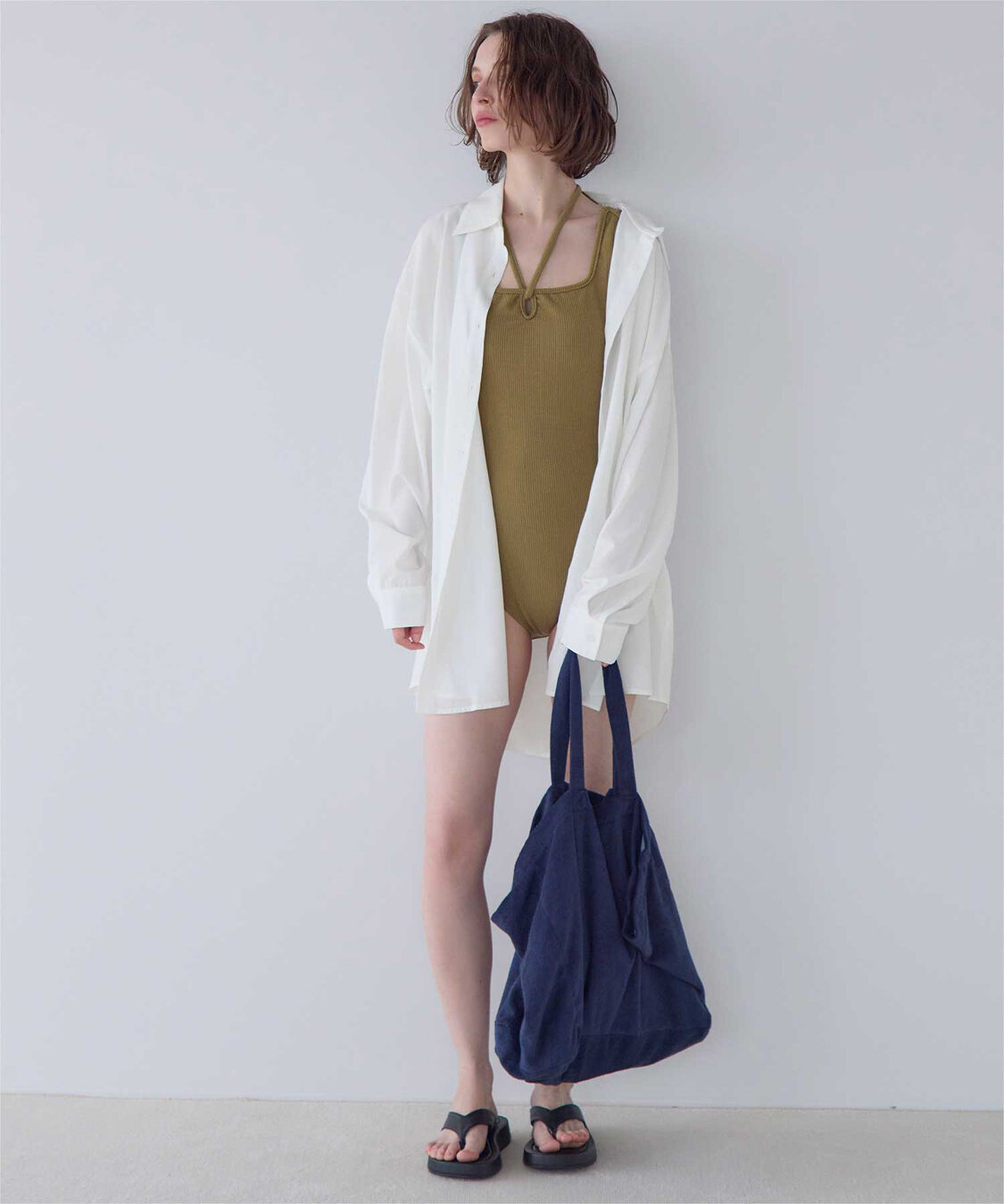 SEA DRESS「ビッグシルエットシャツ/ラッシュガード」|ビキニトップス|