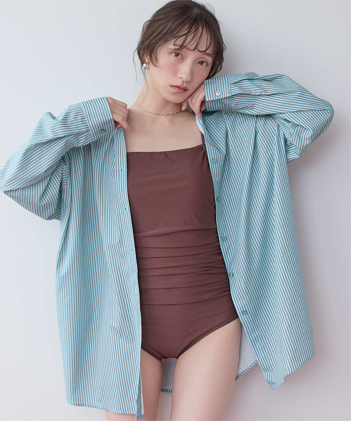 SEA DRESS「ビッグシルエットシャツ/ラッシュガード」|ビキニトップス|