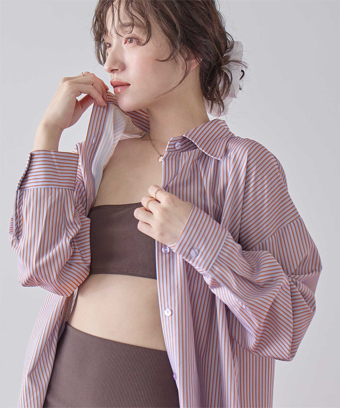 SEA DRESS「ビッグシルエットシャツ/ラッシュガード」|ビキニトップス|