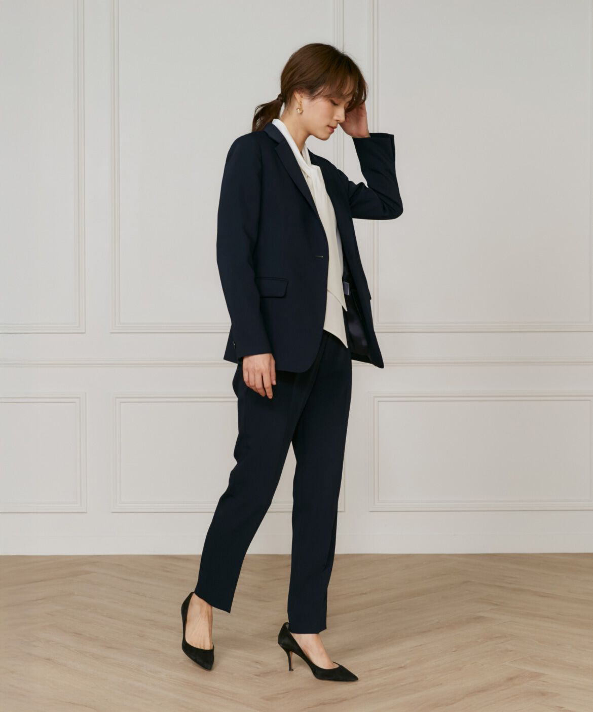 INED「《大きいサイズ》テーパードパンツ」|その他|