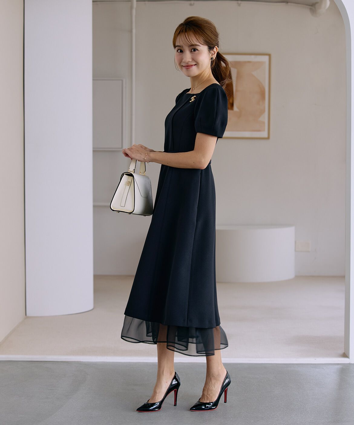 Maglie le cassetto「《曽田茉莉江コラボ》&ldquo;艶めく&rdquo;クラシカルワンピース」|ワンピース|