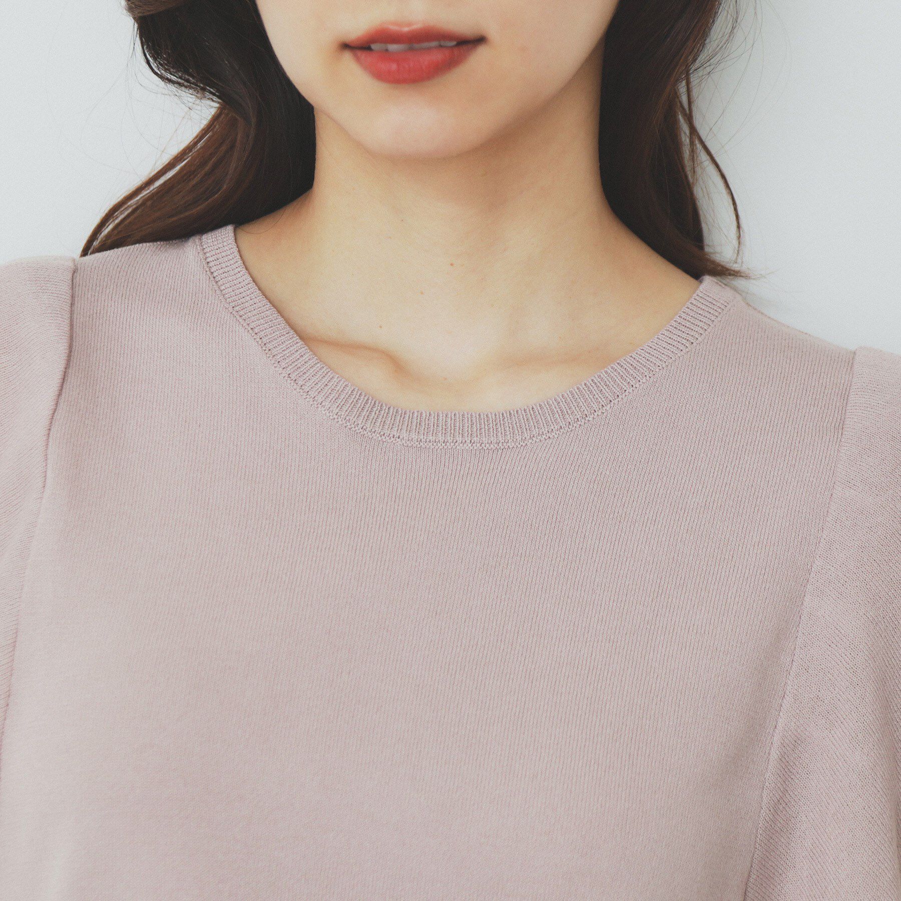 index「ダブルフレアスリーブニット【洗濯機洗い可／抗ピル／UVケア】」|ニット・セーター|