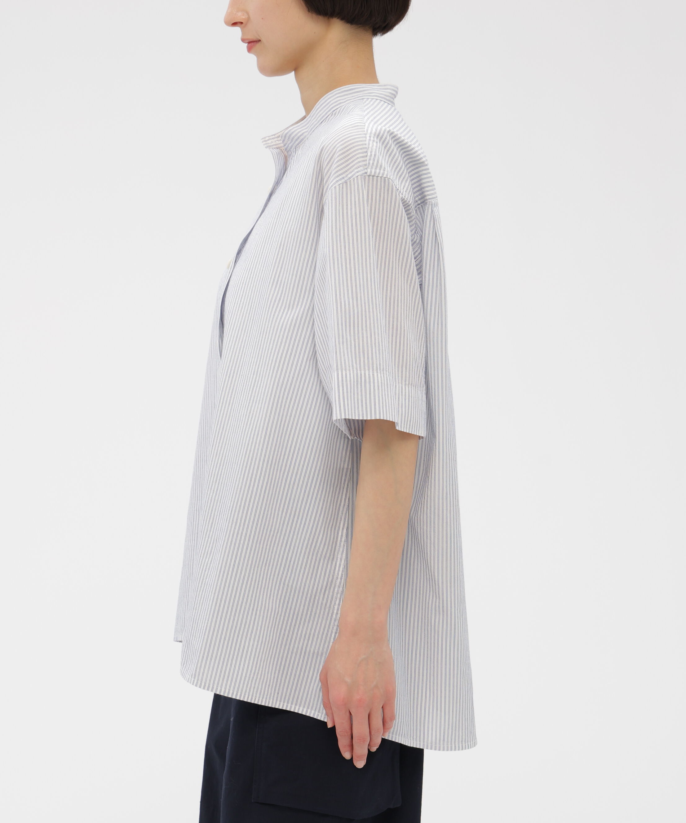 MHL.「YARN DYED COTTON VOILE SHIRT」|シャツ・ブラウス|