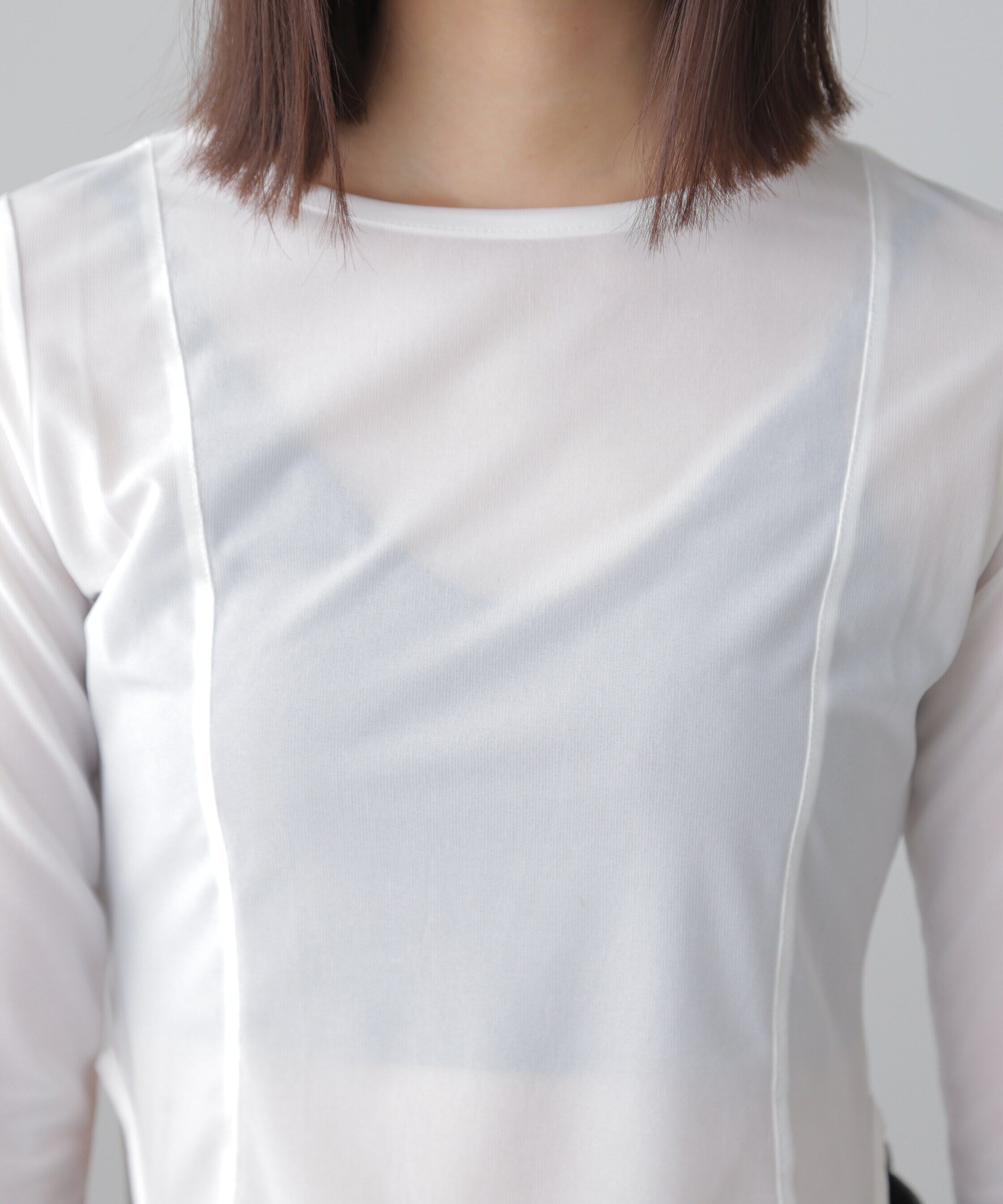  「［FB限定］シアーガーターカットソー」|Tシャツ・カットソー|