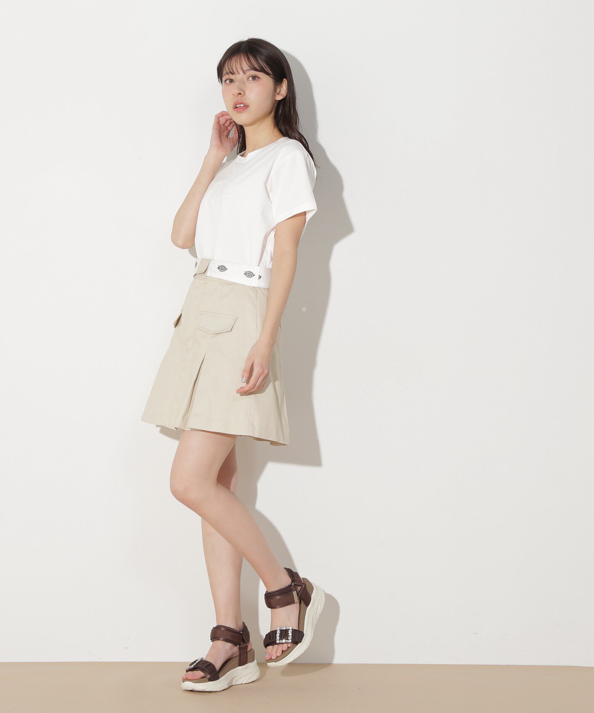  「刺繍ロゴTシャツオーガニックコットン」|Tシャツ・カットソー|