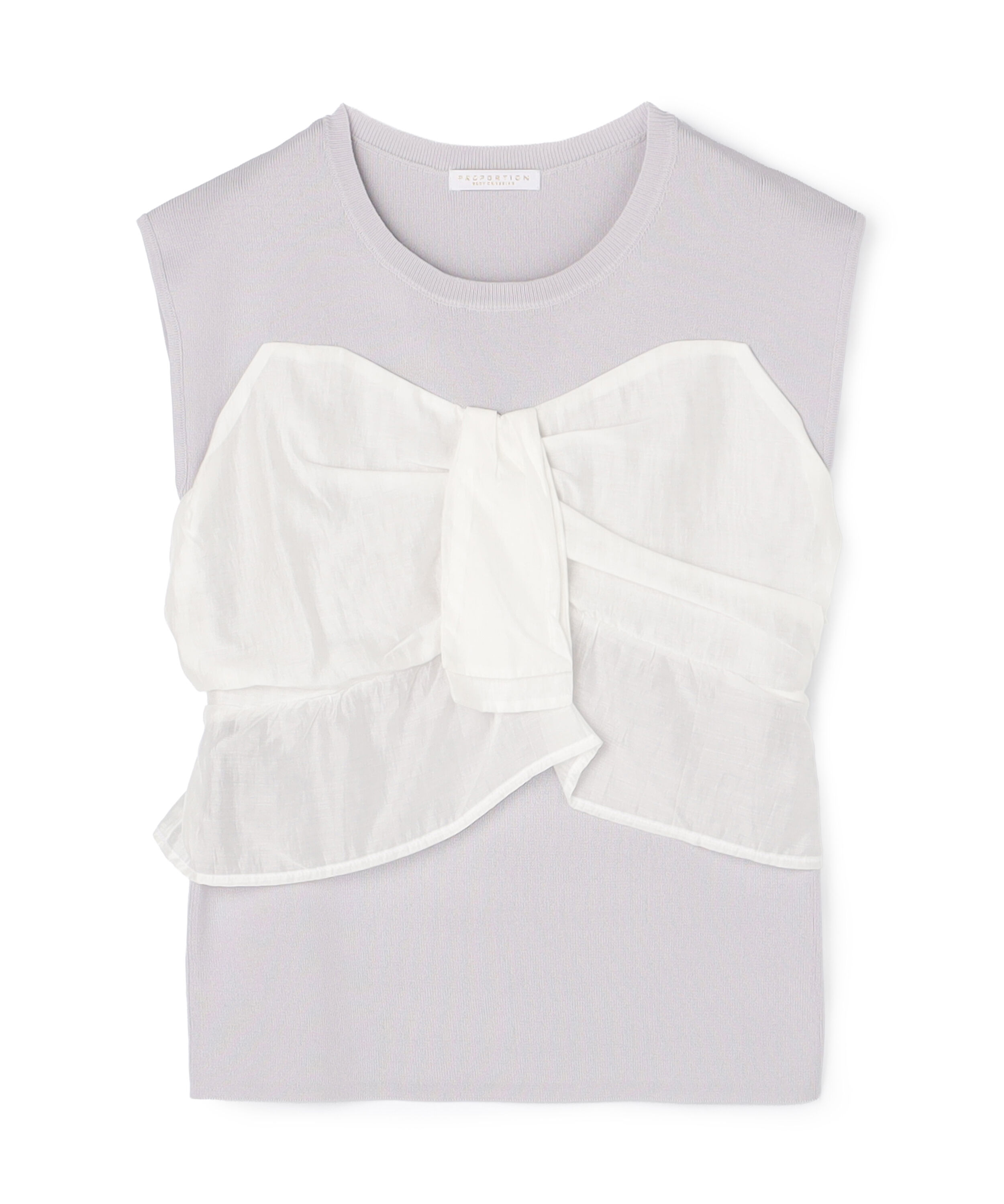 PROPORTION BODY DRESSING「ビスチェ付きニットトップス26SS」|ニット・セーター|