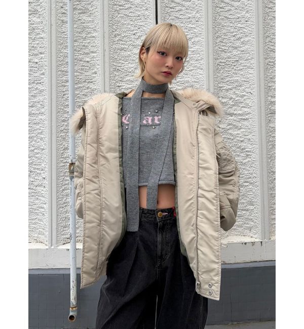 jouetie「オフショルチョーカーショートニット」|ニット・セーター|