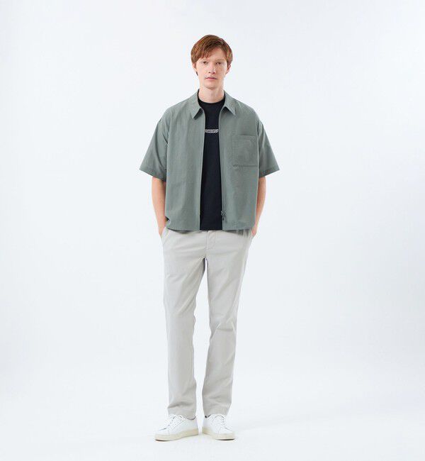 MACKINTOSH PHILOSOPHY「ジップアップ半袖シャツ COOLDOTSミニリップ」|シャツ・ブラウス|