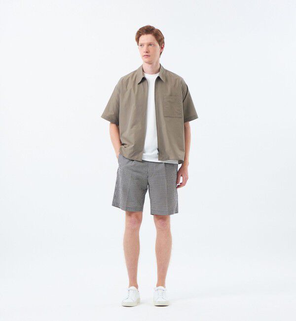 MACKINTOSH PHILOSOPHY「ジップアップ半袖シャツ COOLDOTSミニリップ」|シャツ・ブラウス|