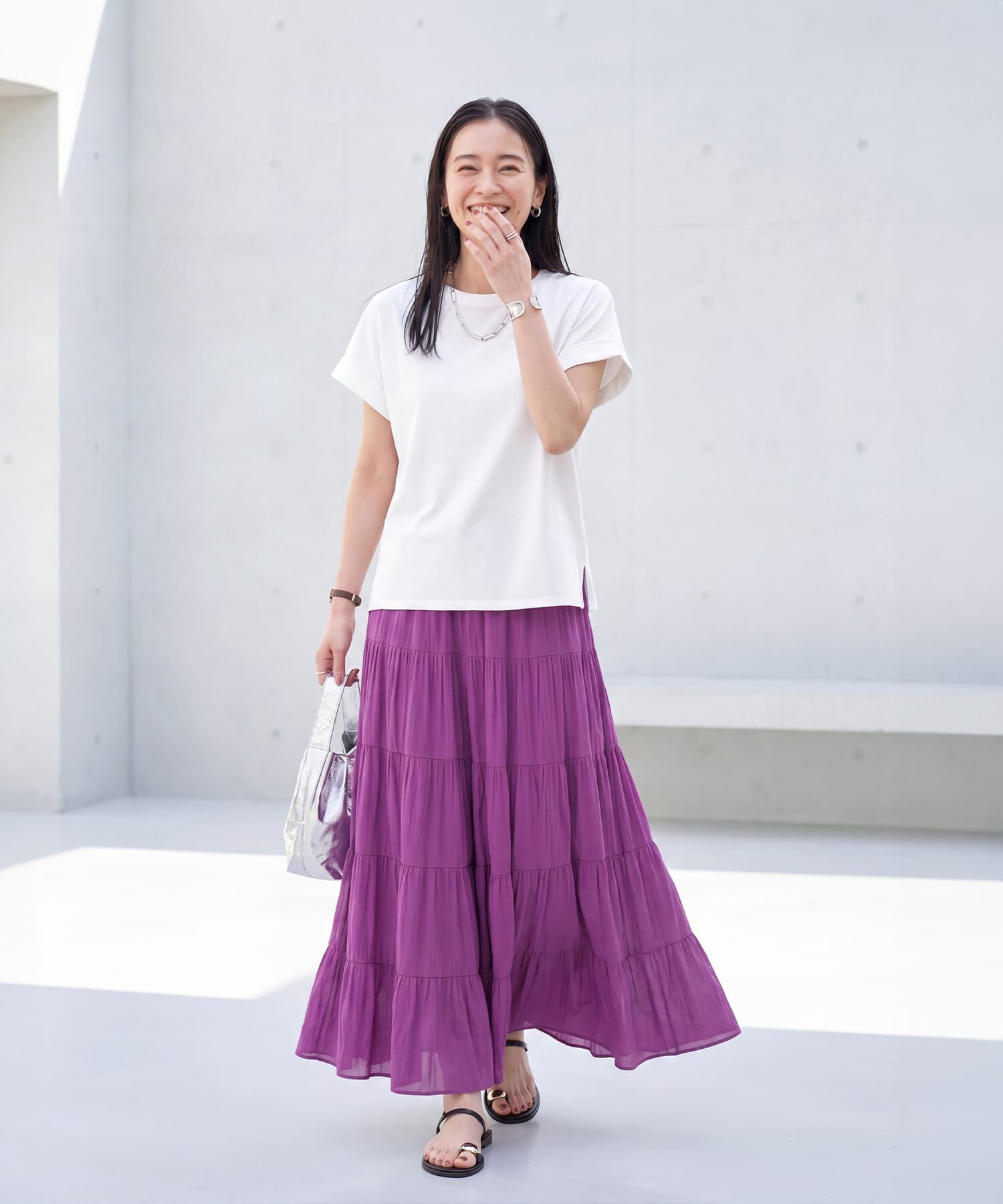 STYLE DELI「【ものづくりJAPAN】ディオラマ袖口折り返しTシャツ」|Tシャツ・カットソー|