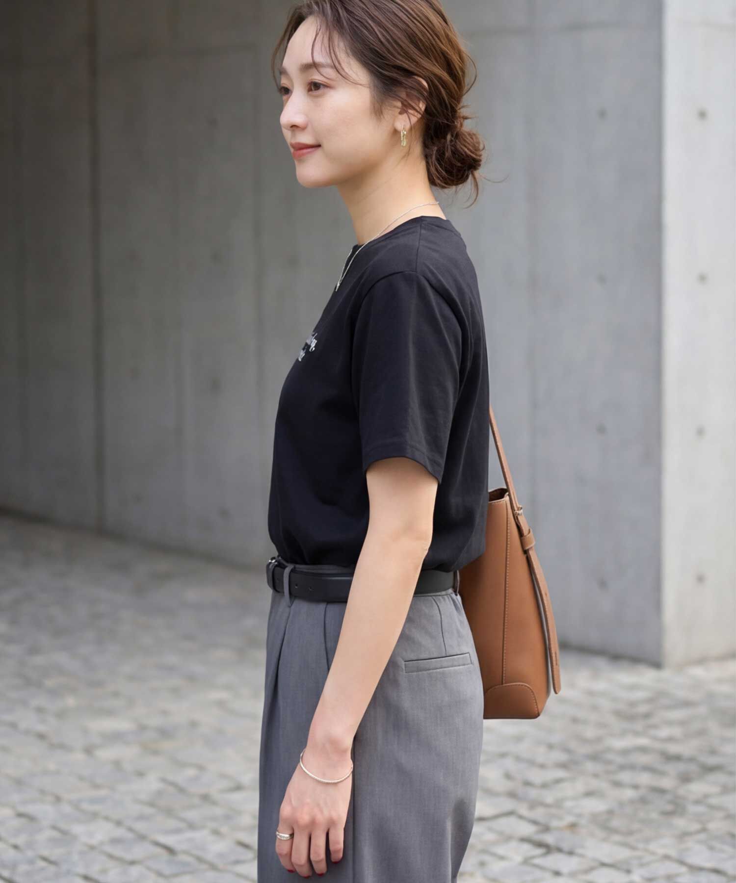 STYLE DELI「スモールメッセージロゴTシャツ」|Tシャツ・カットソー|