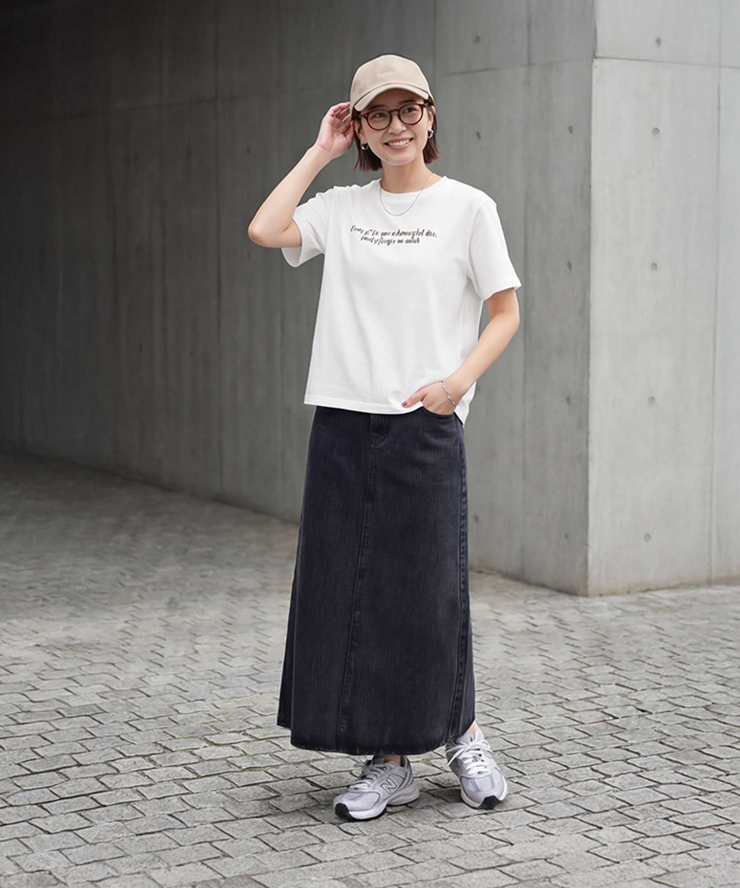 STYLE DELI「スモールメッセージロゴTシャツ」|Tシャツ・カットソー|