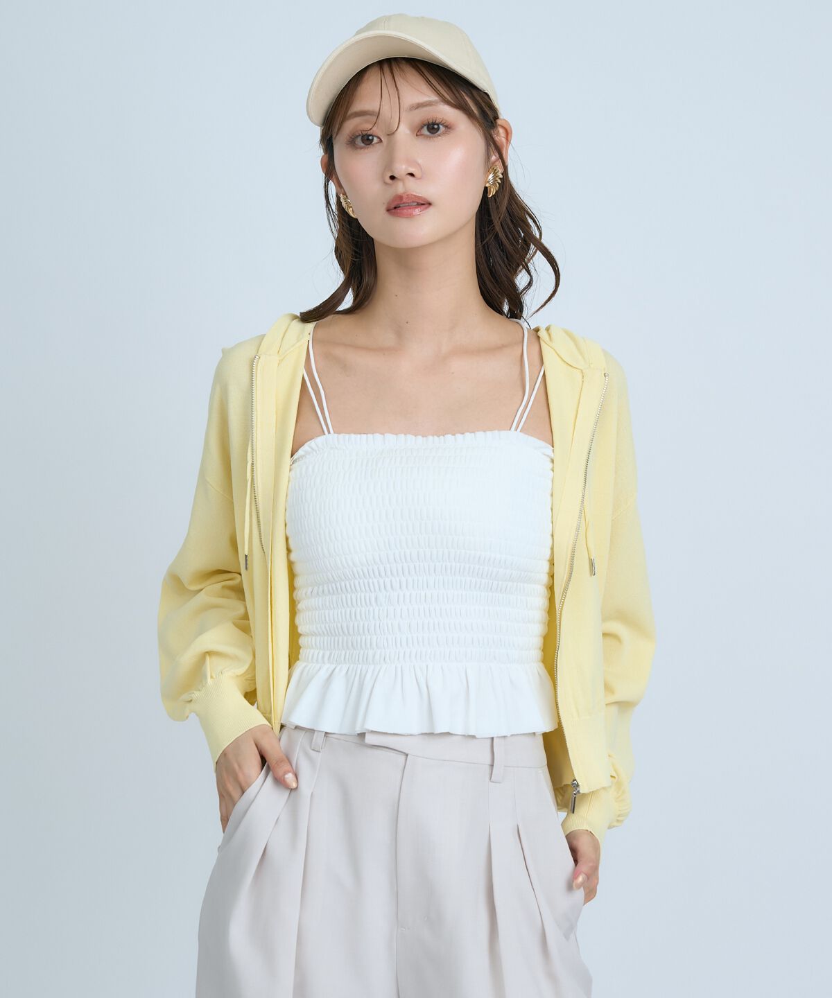 アンドクチュール「UVカットZIPパーカー」|パーカー|
