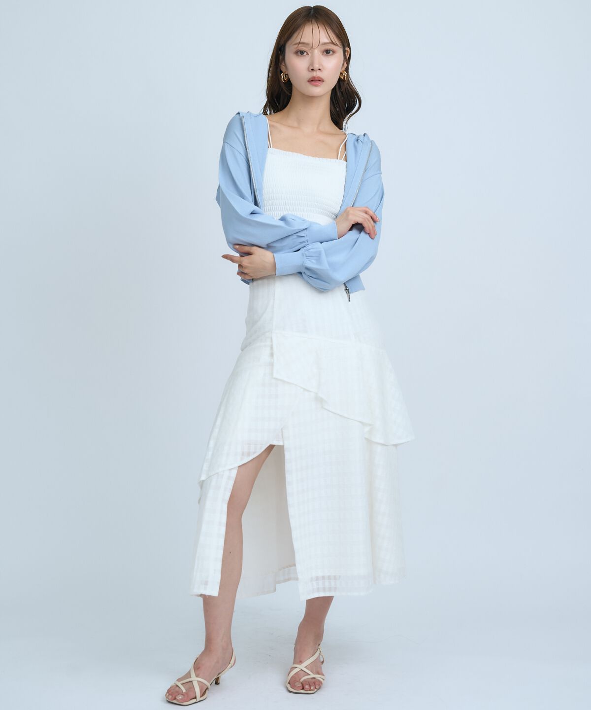 アンドクチュール「UVカットZIPパーカー」|パーカー|