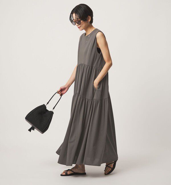 UNITED ARROWS green label relaxing「［size SHORTあり］カット ティアード ワンピース」|ワンピース|MOCA