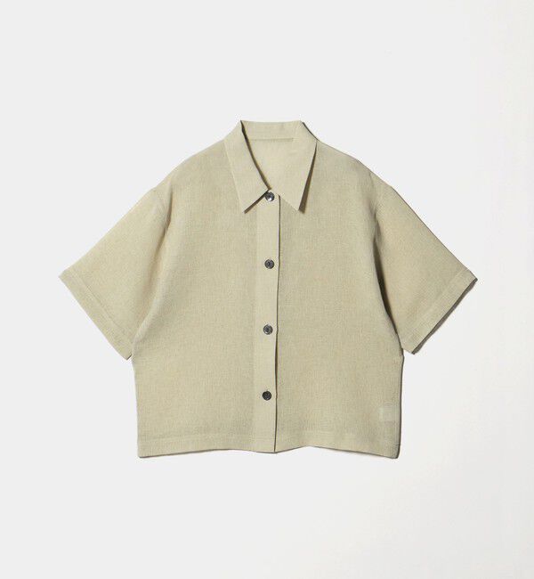 BEAUTY&YOUTH UNITED ARROWS「ポリエステル メッシュ ショートスリーブシャツ」|シャツ・ブラウス|LIME