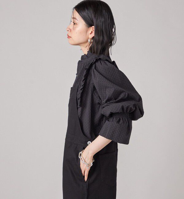 SHIPS for women「SHIPS NINE CASE:〈手洗い可能〉タック フリル ブラウス」|シャツ・ブラウス|