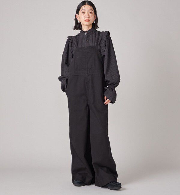 SHIPS for women「SHIPS NINE CASE:〈手洗い可能〉タック フリル ブラウス」|シャツ・ブラウス|