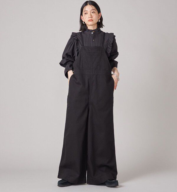 SHIPS for women「SHIPS NINE CASE:〈手洗い可能〉タック フリル ブラウス」|シャツ・ブラウス|