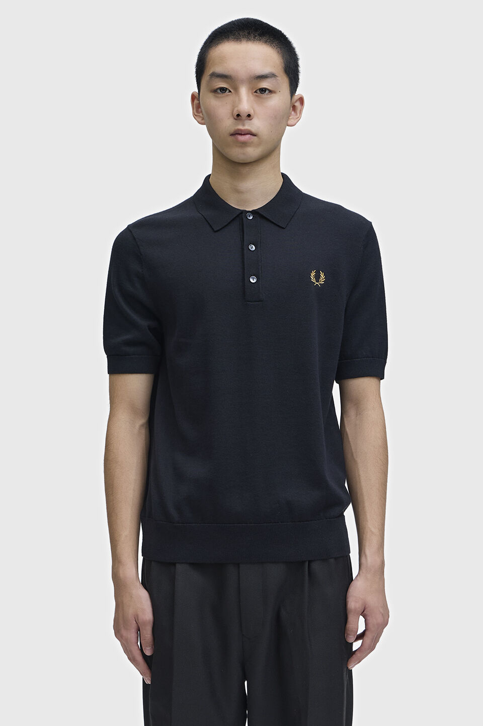 FRED PERRY 「Cotton Knitted Polo Shirt／コットンニットポロシャツ」|ポロシャツ|