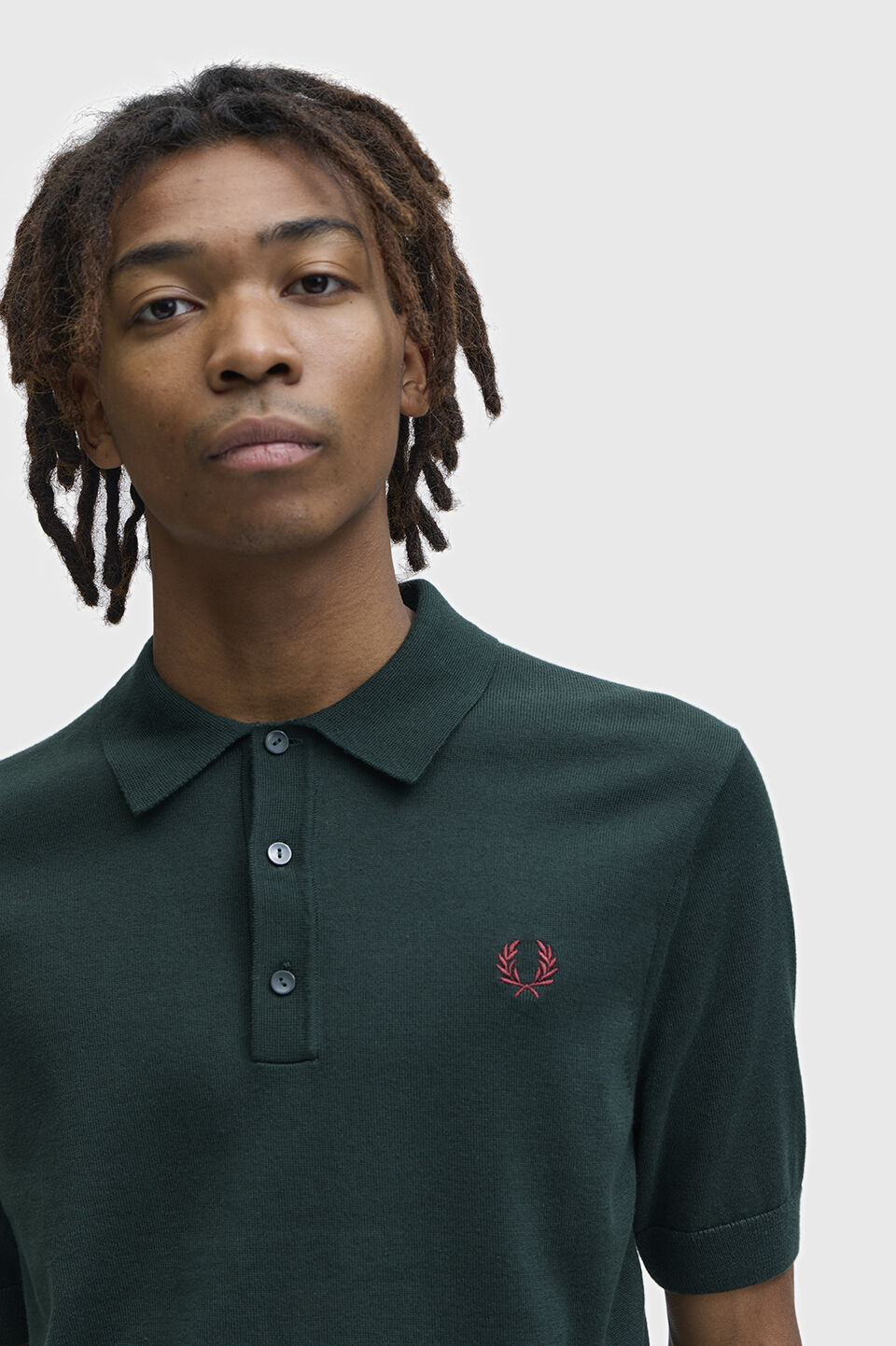 FRED PERRY 「Cotton Knitted Polo Shirt／コットンニットポロシャツ」|ポロシャツ|