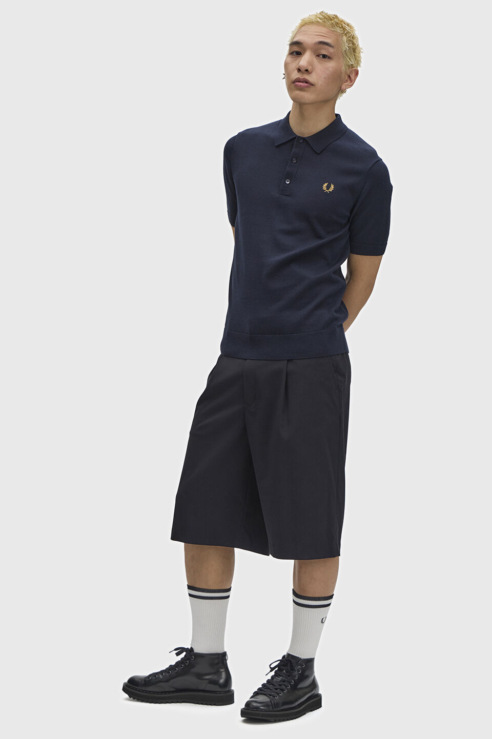 FRED PERRY 「Cotton Knitted Polo Shirt／コットンニットポロシャツ」|ポロシャツ|