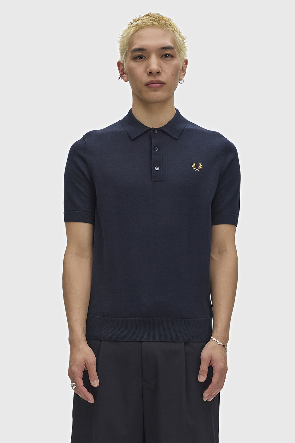 FRED PERRY 「Cotton Knitted Polo Shirt／コットンニットポロシャツ」|ポロシャツ|