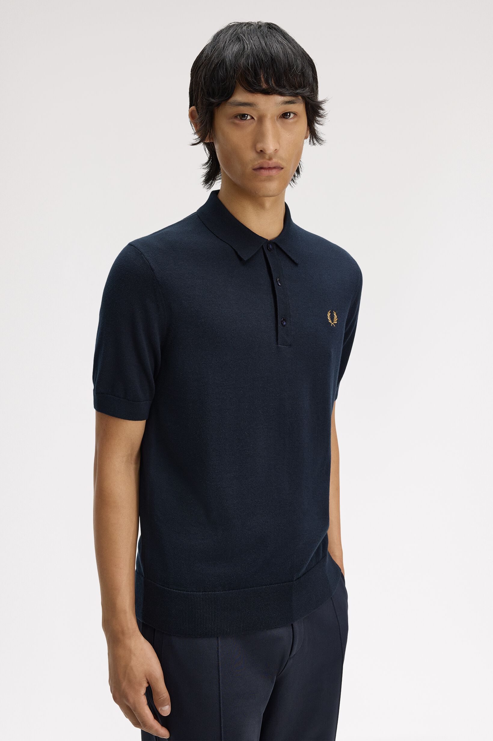 FRED PERRY 「Cotton Knitted Polo Shirt／コットンニットポロシャツ」|ポロシャツ|