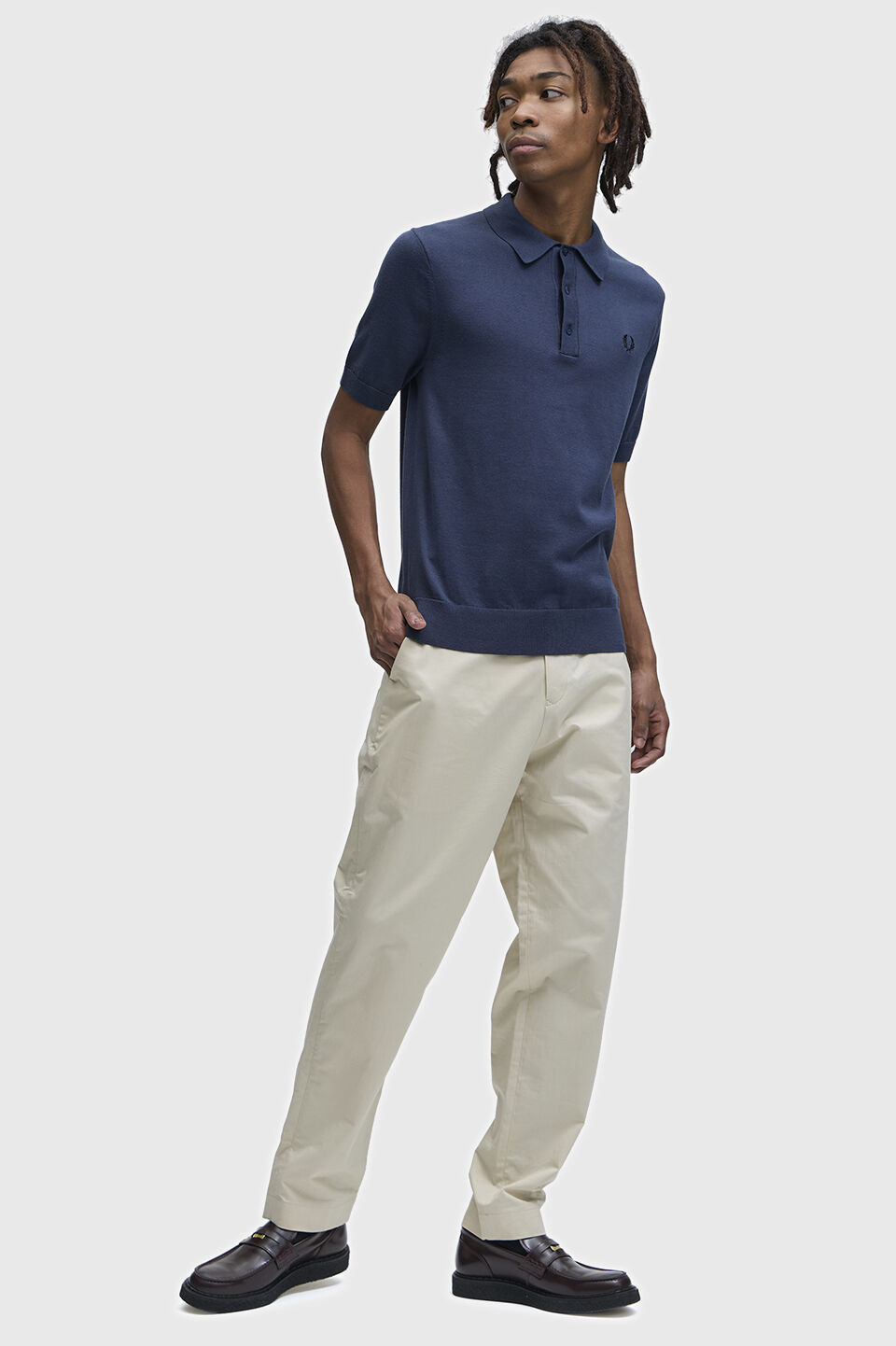 FRED PERRY 「Cotton Knitted Polo Shirt／コットンニットポロシャツ」|ポロシャツ|
