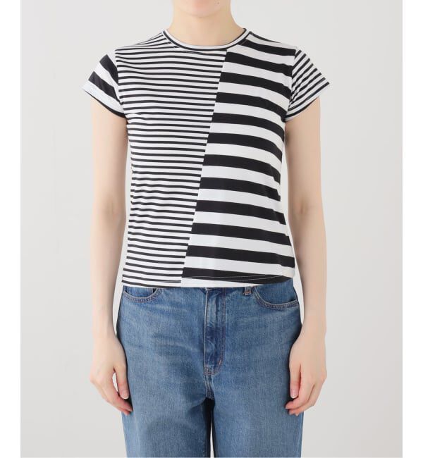 PULP「OMO / オモ Stripes Asymmetric Top」|Tシャツ・カットソー|