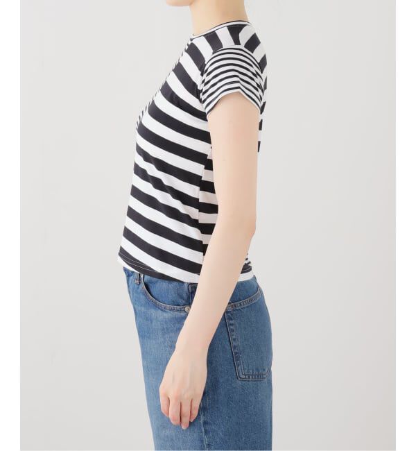 PULP「OMO / オモ Stripes Asymmetric Top」|Tシャツ・カットソー|