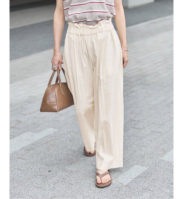 JOURNAL STANDARD「《追加》ウォッシャブルコットンリネンVISストレートパンツ」|その他|