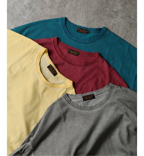 J.S.Homestead「J.S.Homestead / コールド ダイ ダメージ ネック Tシャツ」|Tシャツ・カットソー|