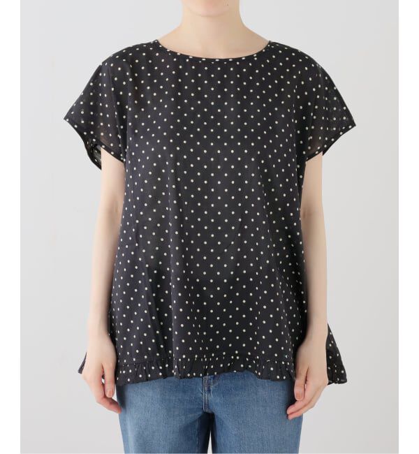 journal standard luxe「【SOIL】 80s COTTON VOILE DOT PRINT HEM FRIL」|シャツ・ブラウス|
