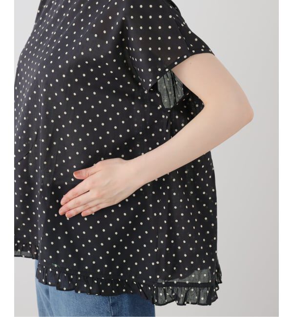 journal standard luxe「【SOIL】 80s COTTON VOILE DOT PRINT HEM FRIL」|シャツ・ブラウス|