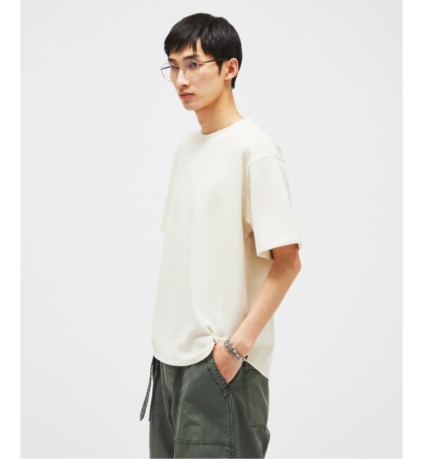 JOURNAL STANDARD「リネン ライク ダブル フェイス Tシャツ」|Tシャツ・カットソー|