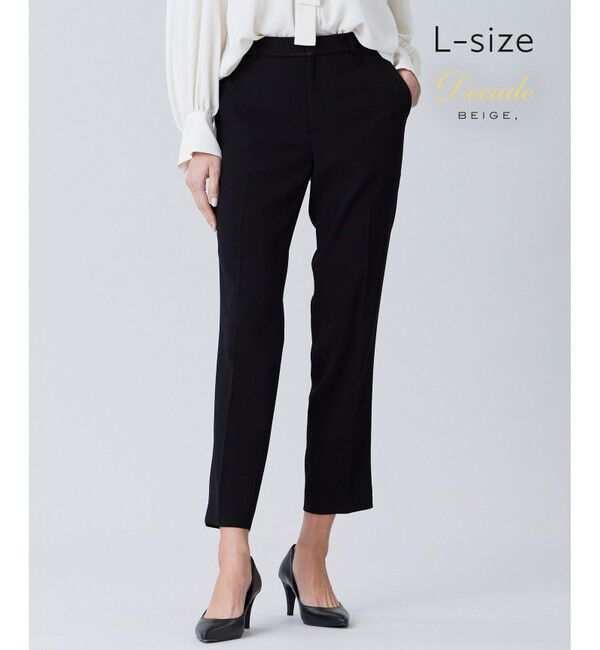 BEIGE,「【L-size】CINDY / クロップドパンツ」|その他|Black &times; Black