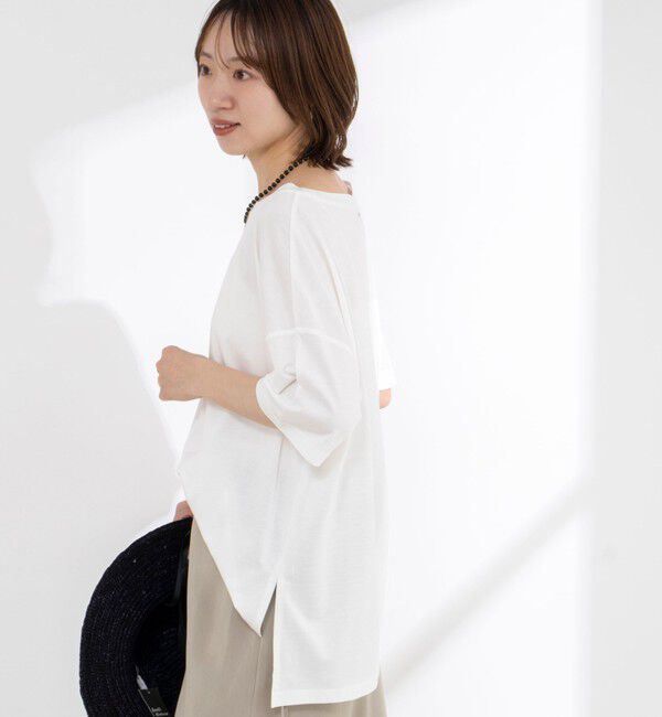 NOLLEY'S「ウォッシャブルリヨセル綿オトナT」|Tシャツ・カットソー|