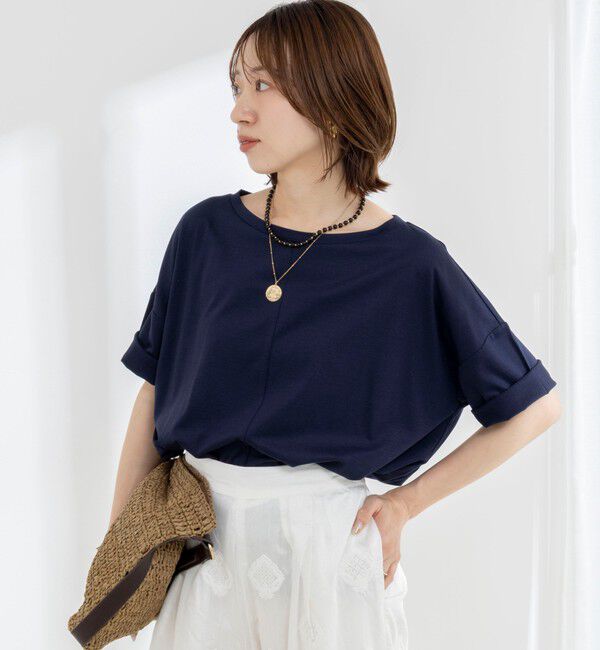 NOLLEY'S「ウォッシャブルリヨセル綿オトナT」|Tシャツ・カットソー|
