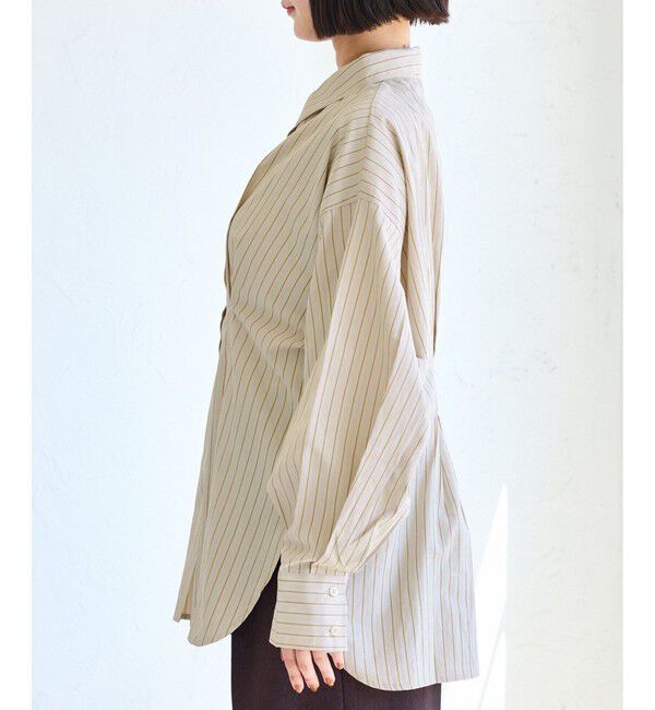 VIS「【WEB/一部店舗限定】ウエストタックオーバーサイズシャツ」|シャツ・ブラウス|