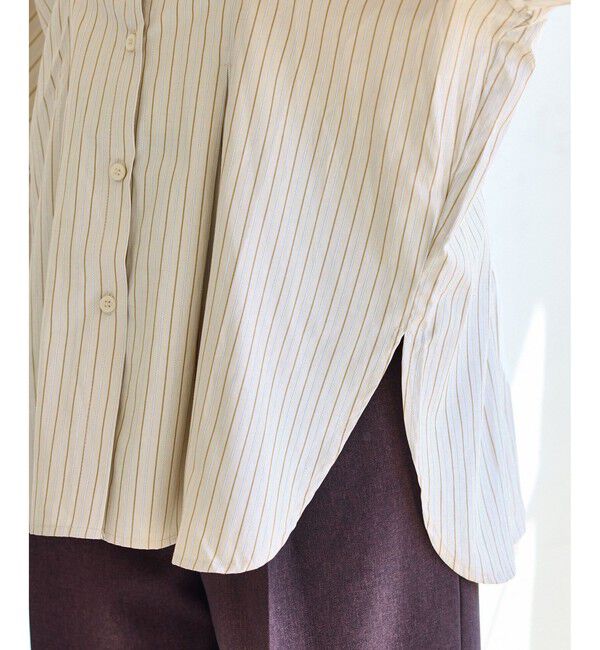 VIS「【WEB/一部店舗限定】ウエストタックオーバーサイズシャツ」|シャツ・ブラウス|