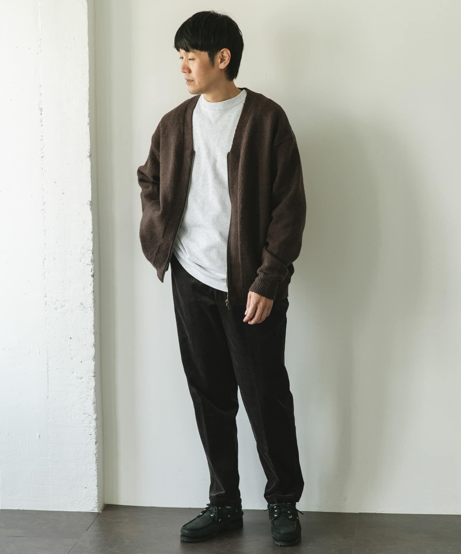 URBAN RESEARCH DOORS「AIR FIT Vネックカーディガン」|カーディガン|