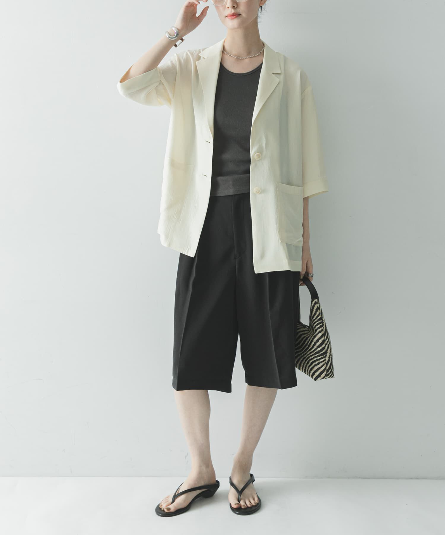 URBAN RESEARCH「『接触冷感』NAIAアセテートハーフスリーブジャケット」|その他|