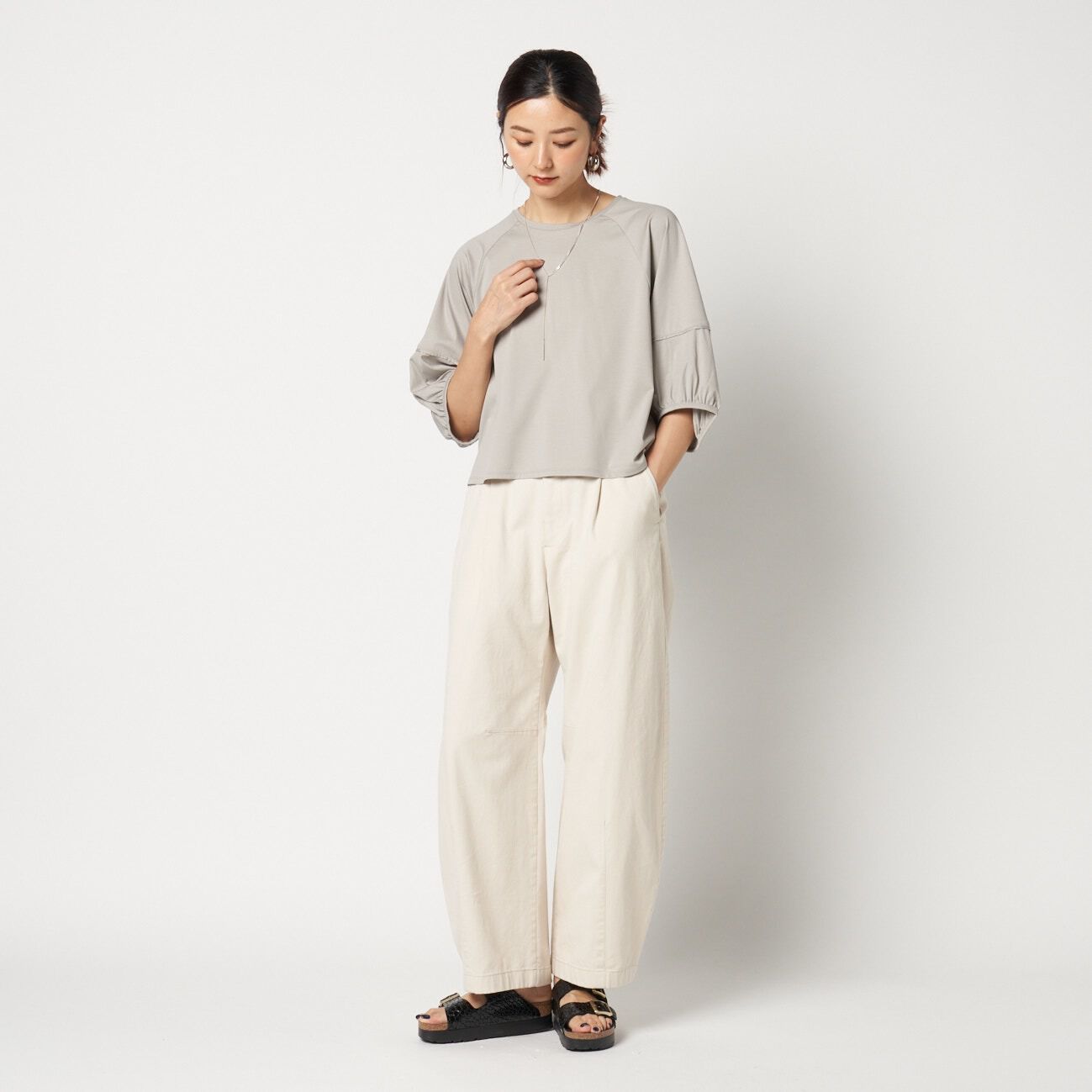 「three dots BALOON SLEEVE」|Tシャツ・カットソー|