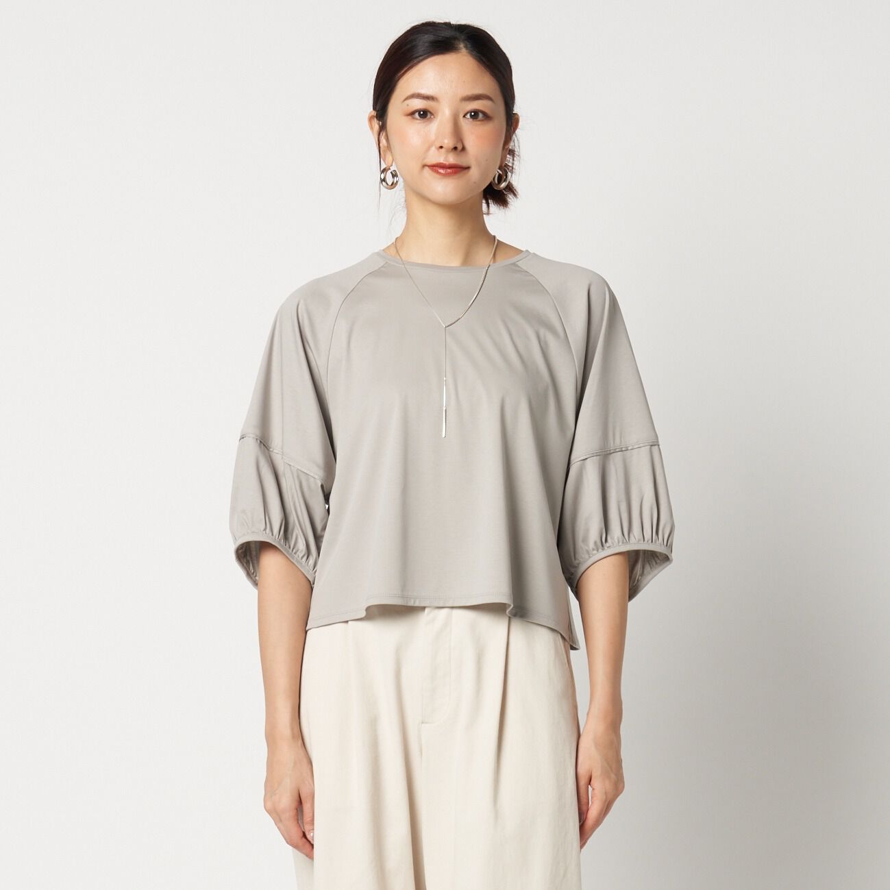  「three dots BALOON SLEEVE」|Tシャツ・カットソー|