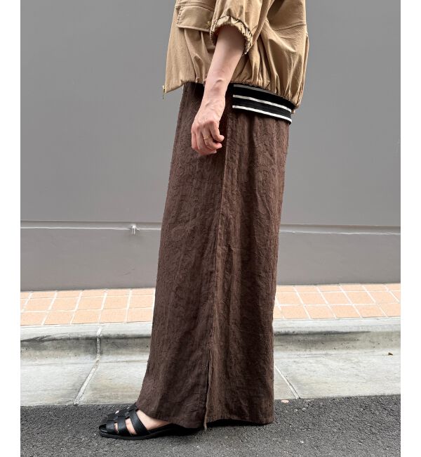  「ジャガードフレアスリットパンツ」|その他|