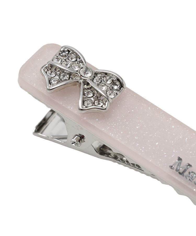 Maison de FLEUR「【2個セット】ビジューリボンアクリルクリップセット」|その他|