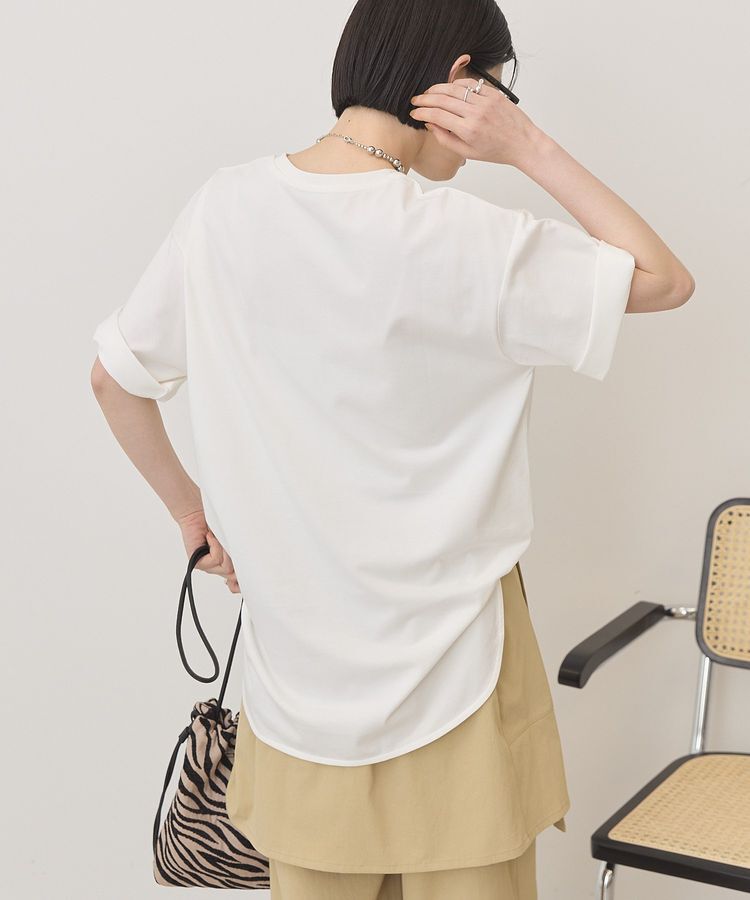 AMERICAN HOLIC「裾ラウンドTシャツ」|Tシャツ・カットソー|