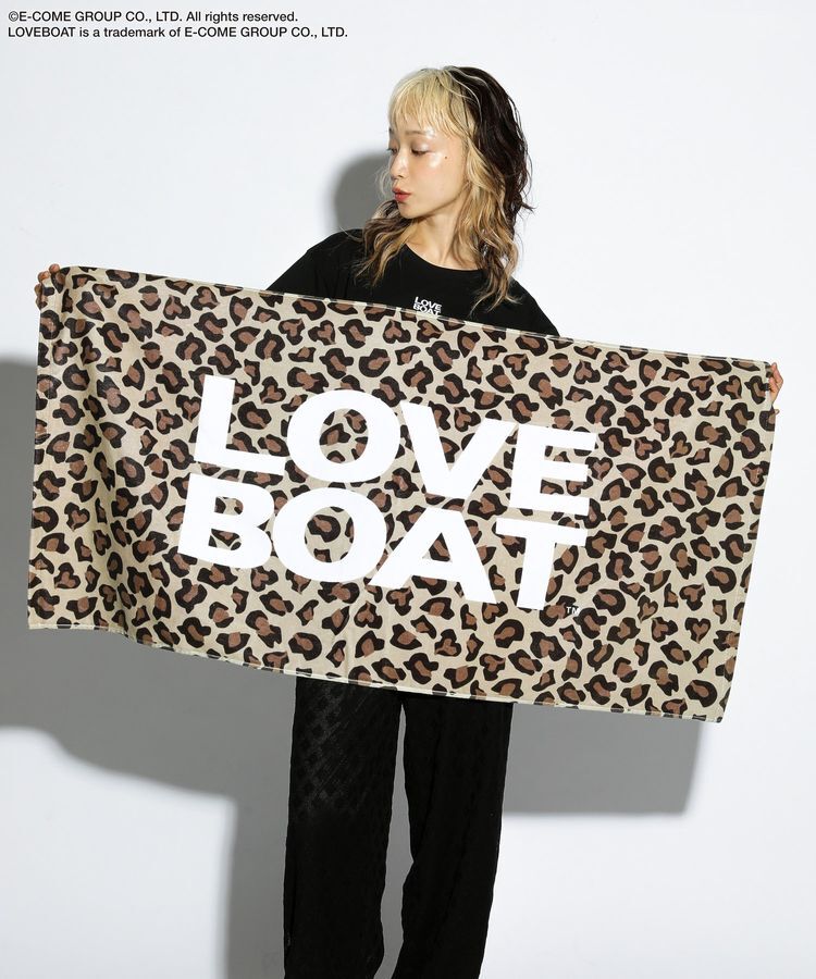 Green Parks「■LOVEBOAT レオパードビーチタオル」|ハンカチ|