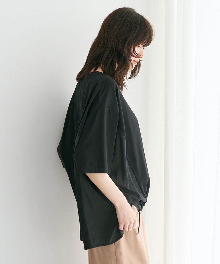 YECCA VECCA「裾ドロストデザインロゴTee」|Tシャツ・カットソー|